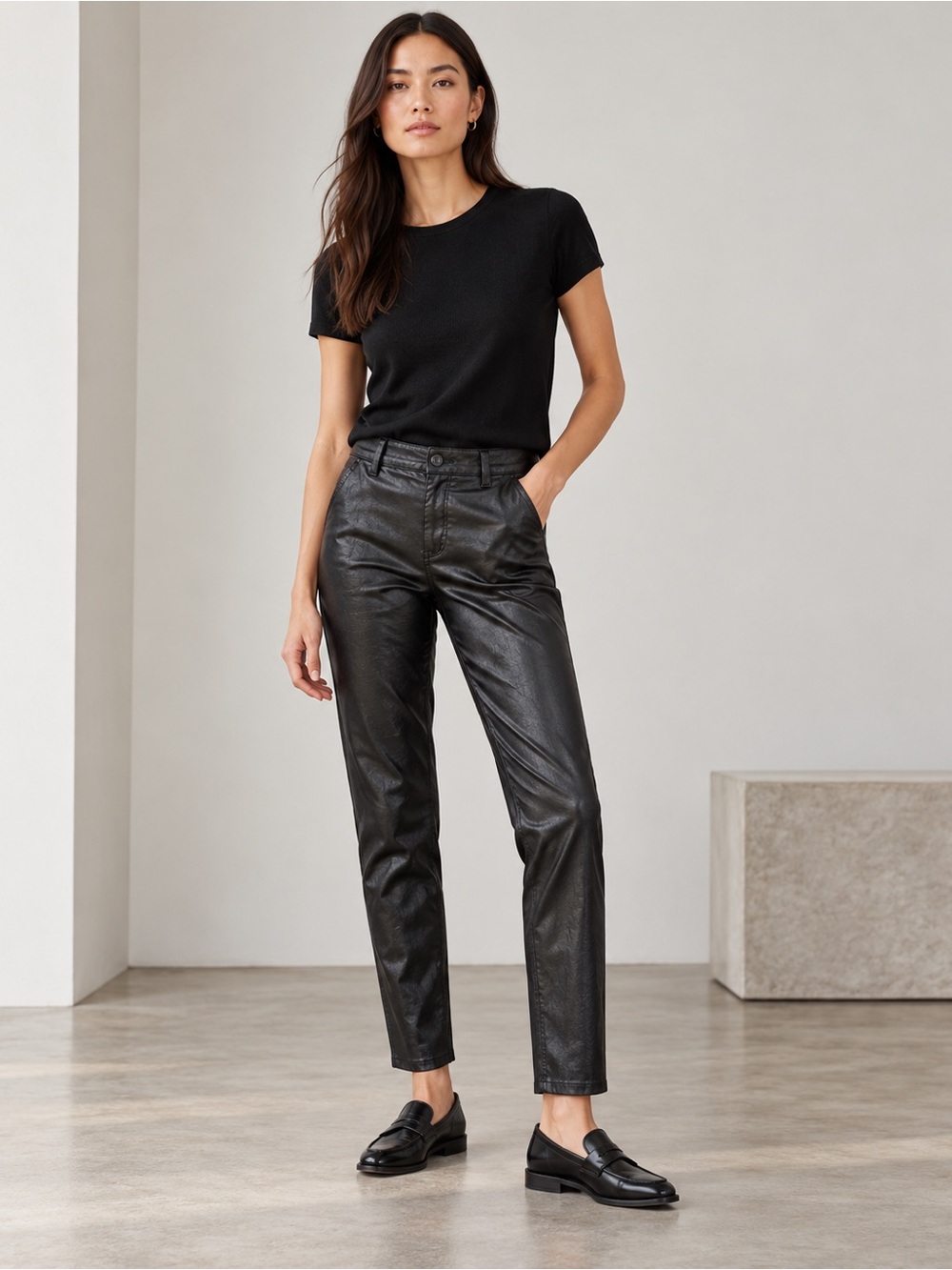 AG Adriano Goldschmied Caden Tailored Trouser Pants Womens 28 Black